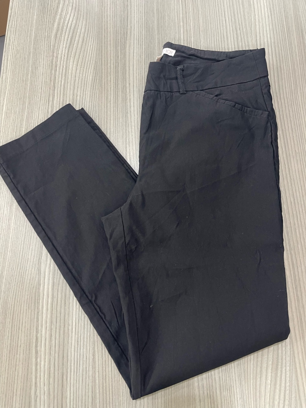 Classic Black Straight-Leg Women's Pants